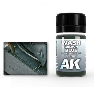 AK Wash Brown Blue 35ml AK070 фото