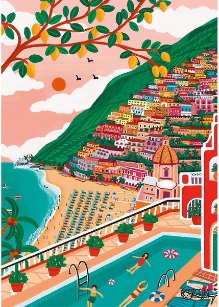 Trefl Puzzle 1000 - Positano, Italy | Позітано, Італія 10895 фото