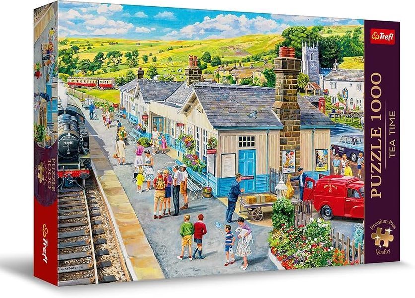 Trefl Puzzle 1000 - Railway Station | Залізничний Вокзал 10810 фото Trefl Puzzle 1000 - Railway Station | Залізничний Вокзал 10810 фото