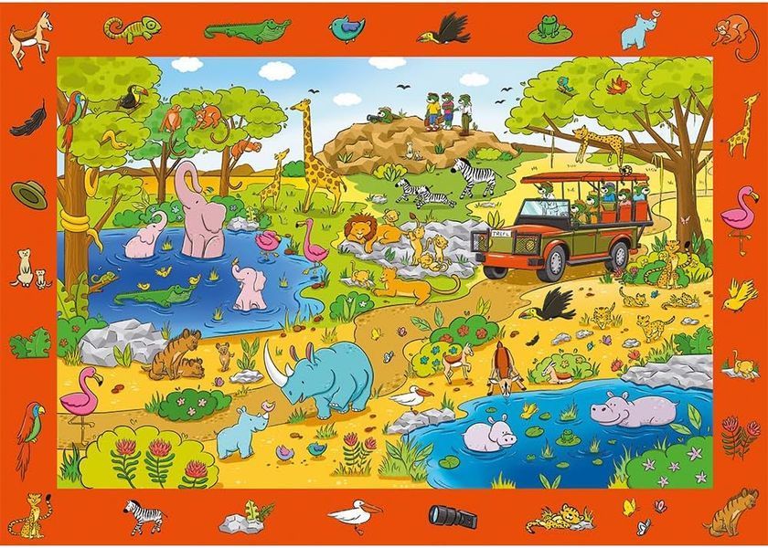 Trefl Puzzle 100 - Spy Guy Safari | Сафарі 15591 фото