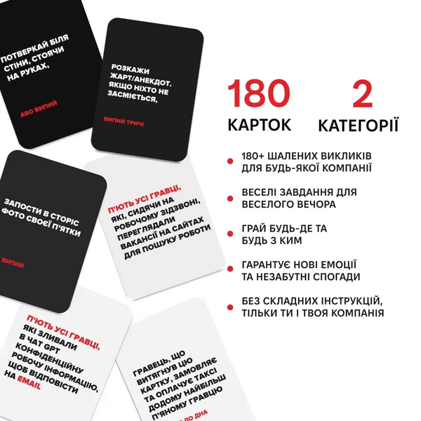 Настільна гра (Не) П'яні Друзі UA 0030 фото